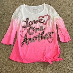 Justice Make Peace Happen Long Sleeved Shirt Hardly Worn.